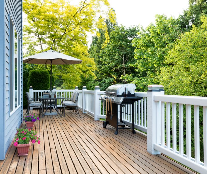 Completed Deck with Railing