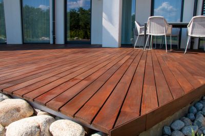 Completed Wooden Terrace