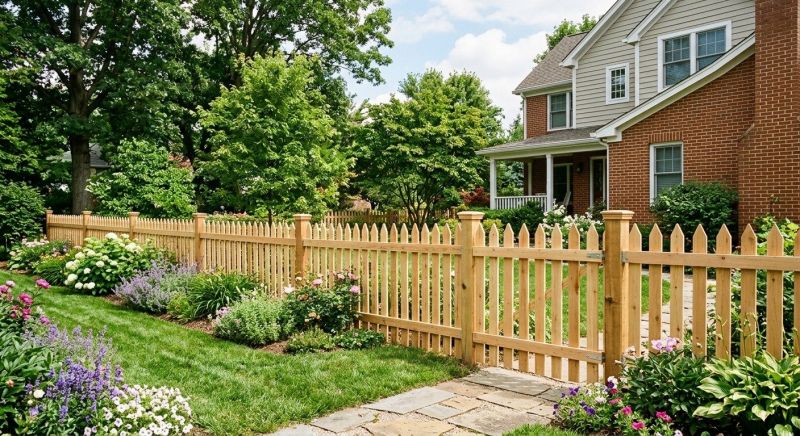 Wood Picket Fence Installation in Roseville, CA